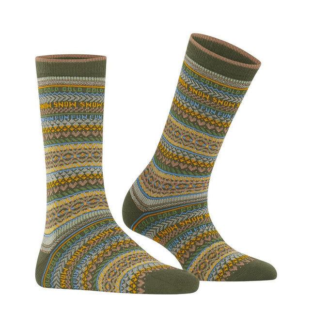 Burlington Dames Sokken Snow Fair Isle SO 27139 - Jambelles