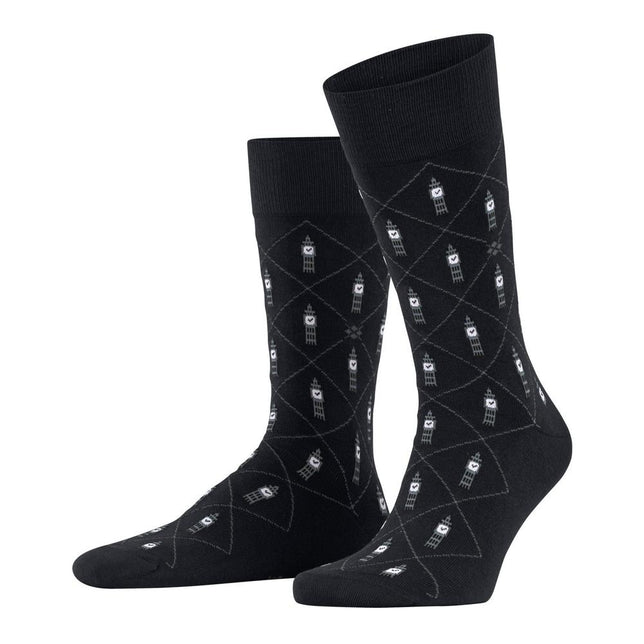 Burlington Heren Sokken King M So katoen gedessineerd 1 paar, Zwart Black-Flames 3011, 40-46 Burlington Heren Sokken King M So katoen gedessineerd 1 paar, Zwart Black-Flames 3011, 40-46