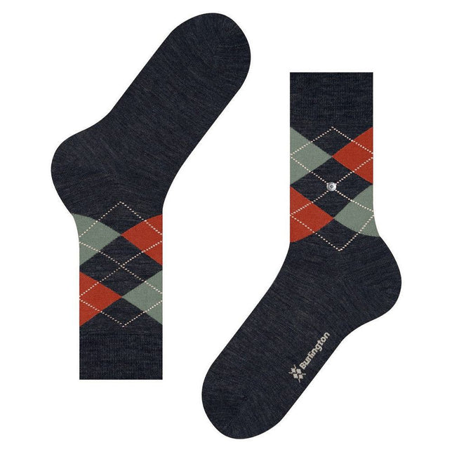Burlington Heren Sokken Edinburgh Melange 21183 - Jambelles