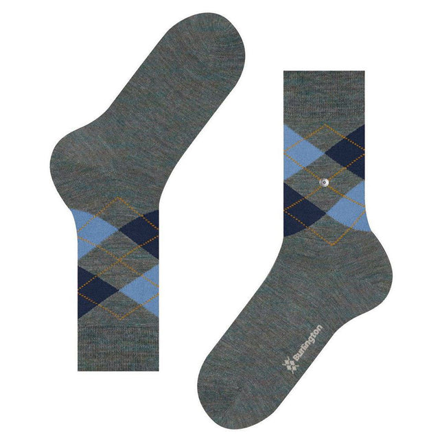 Burlington Heren Sokken Edinburgh Melange 21183 - Jambelles