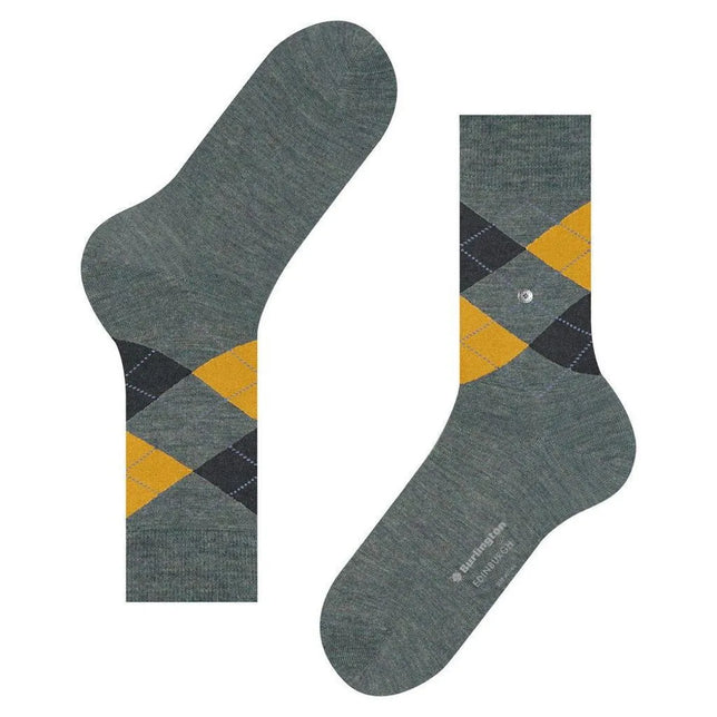 Burlington Heren Sokken Edinburgh Melange Sock 21183 - Jambelles