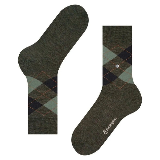 Burlington Heren Sokken Edinburgh Melange Sock 21183 - Jambelles