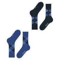 Burlington Heren Sokken Everyday Argyle SO 2-Pack 21102 - Jambelles