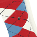 Burlington Everyday Mix herensokken 2-pack in bordeaux en donkerblauw, met oranje argyle-ruitpatroon en metalen logo. - Jambelles