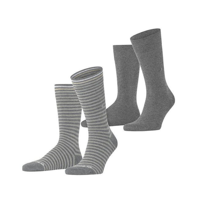 Burlington Heren Sokken Everyday Stripe SO - Mixed 2-Pack 21087 - Jambelles