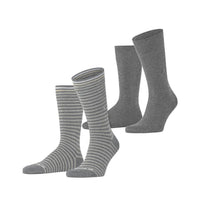 Burlington Heren Sokken Everyday Stripe SO - Mixed 2-Pack 21087 - Jambelles