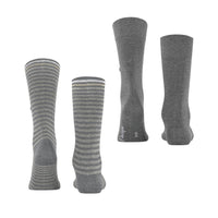 Burlington Heren Sokken Everyday Stripe SO - Mixed 2-Pack 21087 - Jambelles