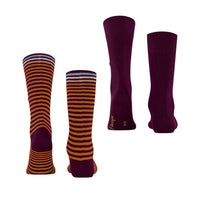 Burlington Heren Sokken Everyday Stripe SO - Mixed 2-Pack 21087 - Jambelles