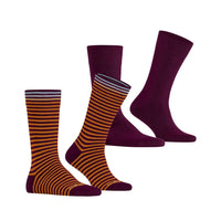 Burlington Heren Sokken Everyday Stripe SO - Mixed 2-Pack 21087 - Jambelles