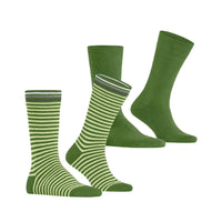 Burlington Heren Sokken Everyday Stripe SO - Mixed 2-Pack 21087 - Jambelles