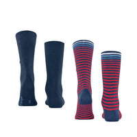Burlington Heren Sokken Everyday Stripe SO - Mixed 2-Pack 21087 - Jambelles
