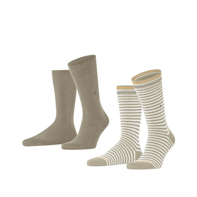 Burlington Heren Sokken Everyday Stripe SO - Mixed 2-Pack 21087 - Jambelles