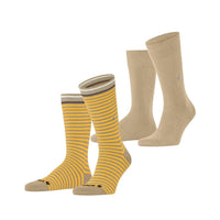 Burlington Heren Sokken Everyday Stripe SO - Mixed 2-Pack 21087 - Jambelles