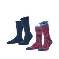 Burlington Heren Sokken Everyday Stripe SO - Mixed 2-Pack 21087 - Jambelles