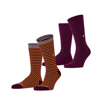 Burlington Heren Sokken Everyday Stripe SO - Mixed 2-Pack 21087 - Jambelles