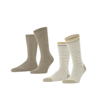 Burlington Heren Sokken Everyday Stripe SO - Mixed 2-Pack 21087 - Jambelles