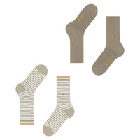 Burlington Heren Sokken Everyday Stripe SO - Mixed 2-Pack 21087 - Jambelles