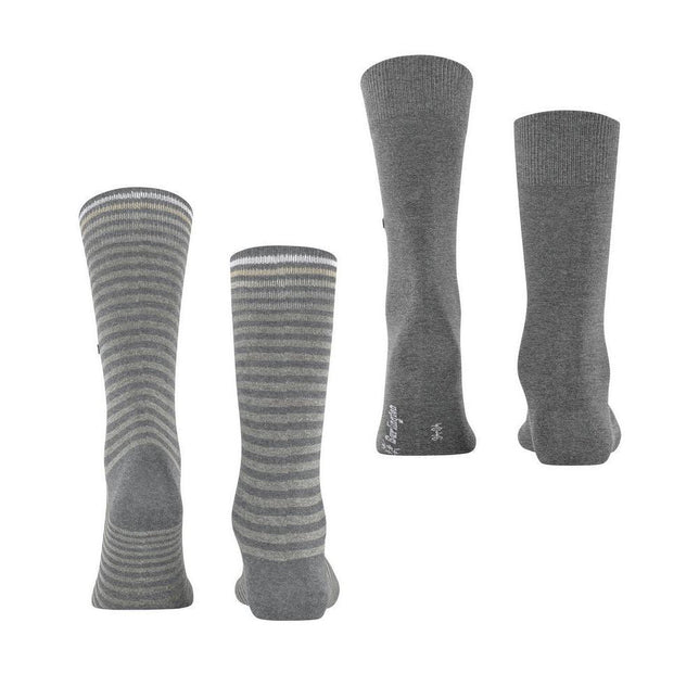 Burlington Heren Sokken Everyday Stripe SO - Mixed 2-Pack 21087 - Jambelles
