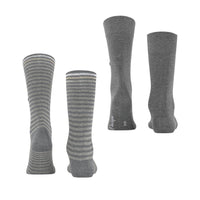 Burlington Heren Sokken Everyday Stripe SO - Mixed 2-Pack 21087 - Jambelles