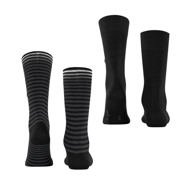 Burlington Heren Sokken Everyday Stripe SO - Mixed 2-Pack 21087 - Jambelles