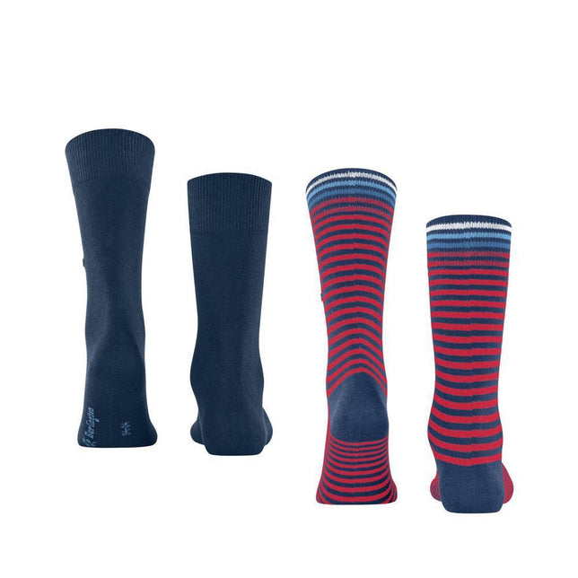 Burlington Heren Sokken Everyday Stripe SO - Mixed 2-Pack 21087 - Jambelles