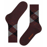 Burlington Heren Sokken Mel. Edinburgh 21183 - Jambelles