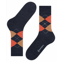 Burlington Heren Sokken Mel. Edinburgh 21183 - Jambelles