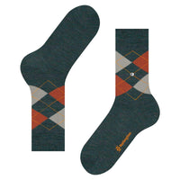 Burlington Heren Sokken Mel. Edinburgh 21183 - Jambelles