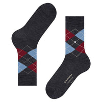 Burlington Heren Sokken Mel. Edinburgh 21183 - Jambelles