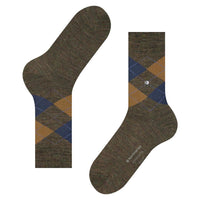 Burlington Heren Sokken Mel. Edinburgh 21183 - Jambelles