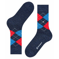Burlington Heren Sokken Mel. Edinburgh 21183 - Jambelles
