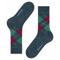 Burlington Heren Sokken Mel. Edinburgh 21183 - Jambelles