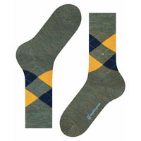 Burlington Heren Sokken Mel. Edinburgh 21183 - Jambelles