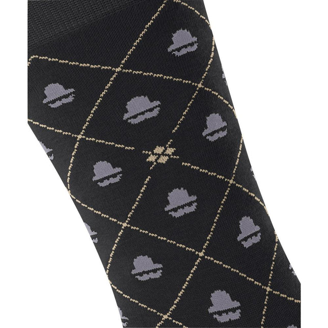 Burlington Heren Sokken Moustache &amp; Hat SO 24733 - Jambelles