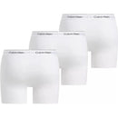 Calvin Klein Heren Boxer Brief Icon 3-pack met één zwarte en twee blauwe boxers met logoband. - Jambelles
