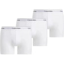 Calvin Klein Heren Boxer Brief Icon 3-pack met één zwarte en twee blauwe boxers met logoband. - Jambelles