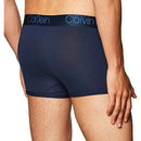 Donkerblauwe Calvin Klein heren boxer trunk Intense Power met brede logoband, achteraanzicht. - Jambelles
