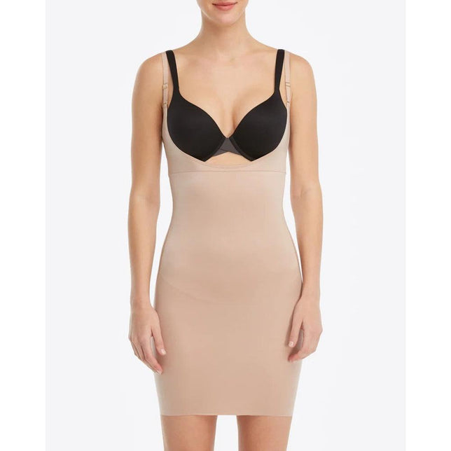 Dames Hemd SPANX Smart Grip Open Bust Reversible Full Sl SPX 10178R - Jambelles