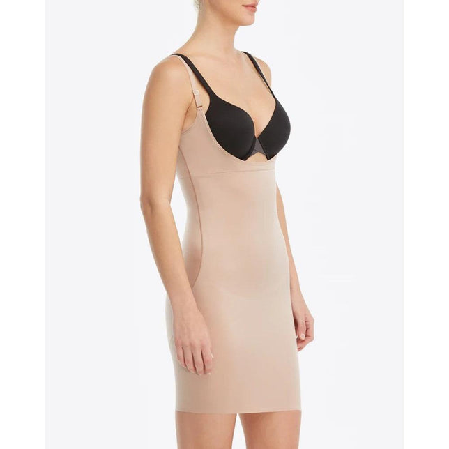 Dames Hemd SPANX Smart Grip Open Bust Reversible Full Sl SPX 10178R - Jambelles