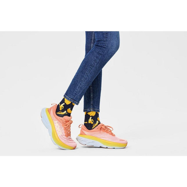 Dames &amp; Heren Fantasie Sokken Happy Socks Banana BAN01 - Jambelles