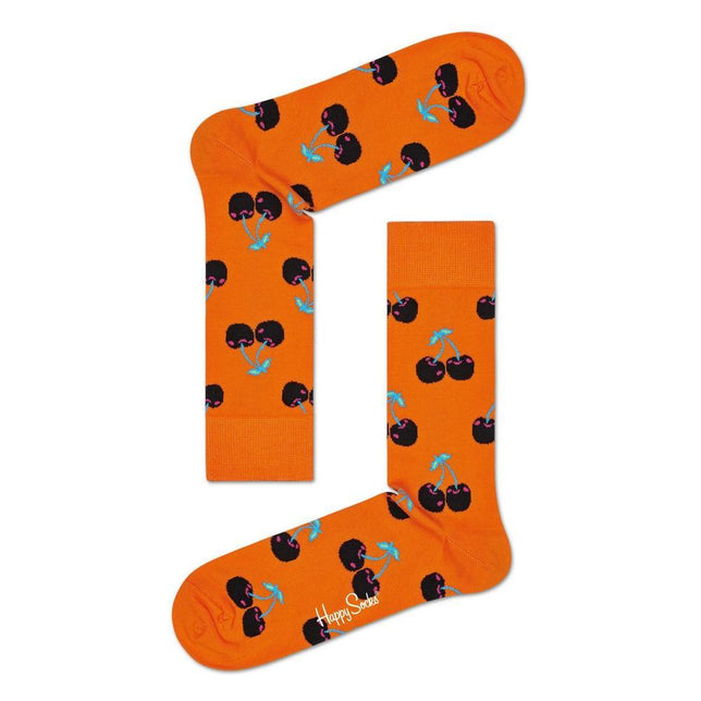 Dames &amp; Heren Fantasie Sokken Happy Socks Cherry CHE01 - Jambelles