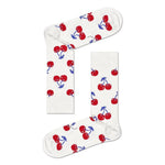Dames &amp; Heren Fantasie Sokken Happy Socks Cherry CHE01 - Jambelles