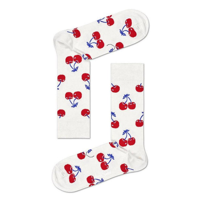 Dames &amp; Heren Fantasie Sokken Happy Socks Cherry CHE01 - Jambelles