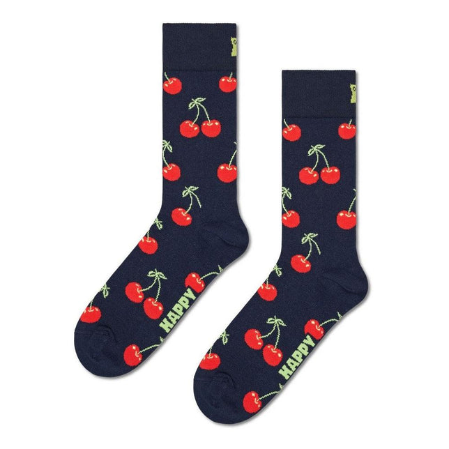 Dames &amp; Heren Fantasie Sokken Happy Socks Cherry CHE01 - Jambelles