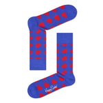 Dames &amp; Heren Fantasie Sokken Happy Socks Diagonal Heart HAR01 - Jambelles