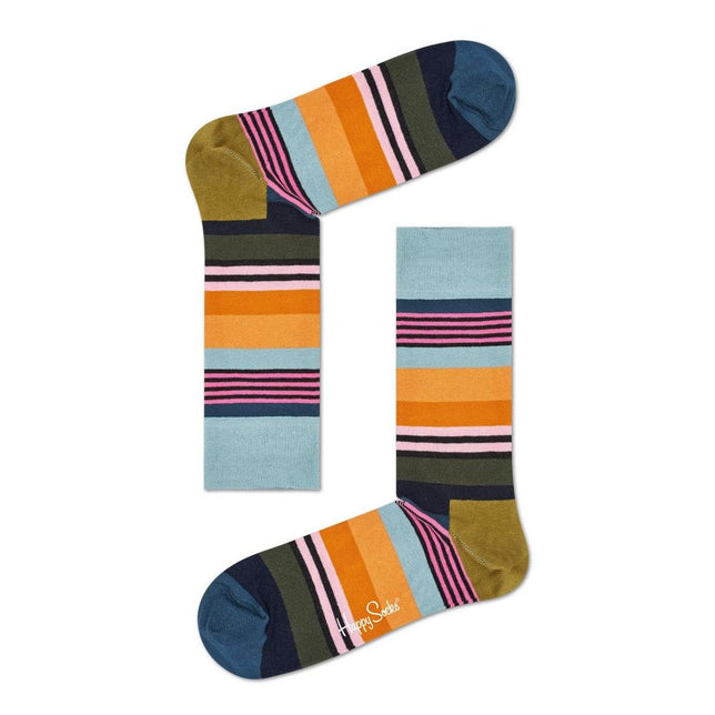 Dames &amp; Heren Fantasie Sokken Happy Socks M Stripe MST01 - Jambelles