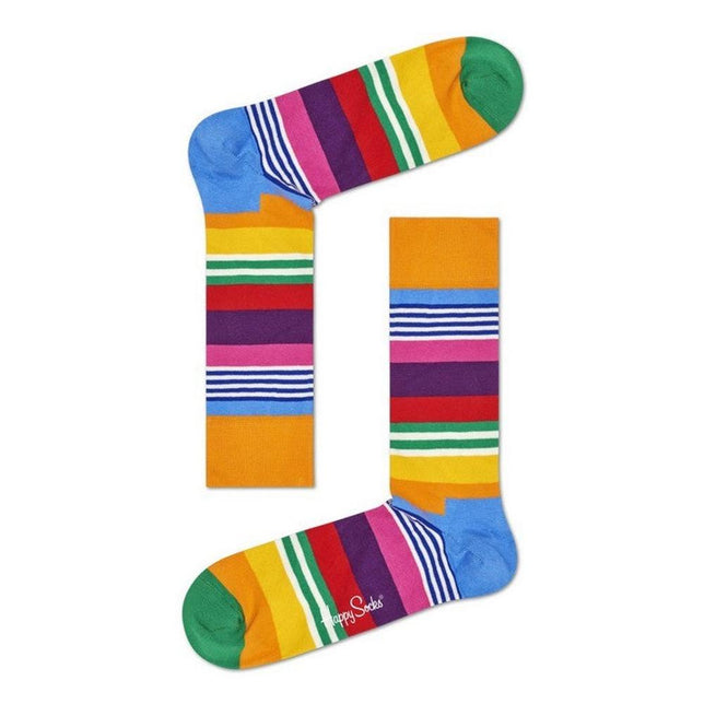 Dames &amp; Heren Fantasie Sokken Happy Socks M Stripe MST01 - Jambelles