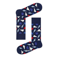 Dames &amp; Heren Fantasie Sokken Happy Socks Storm M STO01 - Jambelles