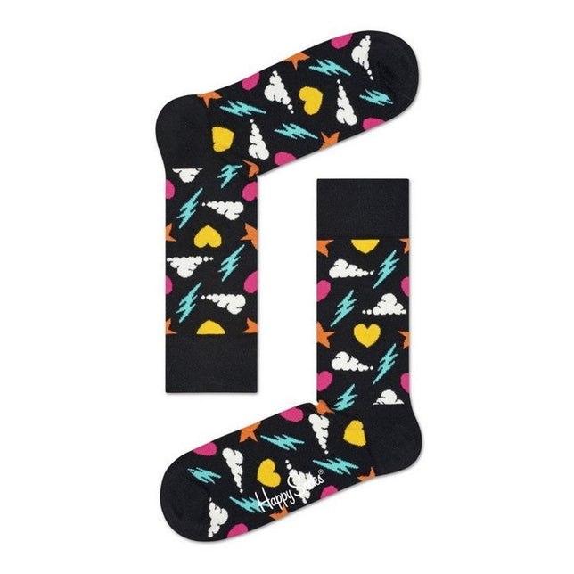 Dames &amp; Heren Fantasie Sokken Happy Socks Storm M STO01 - Jambelles