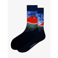 Dames &amp; Heren Fantasie Sokken Red Fuji Kunstsokken RF001 - Jambelles